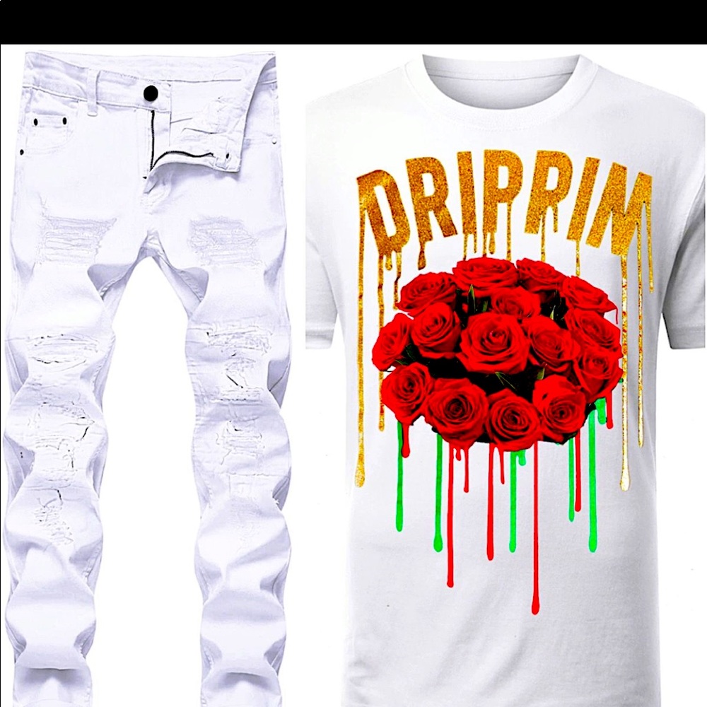 Drippy white fit